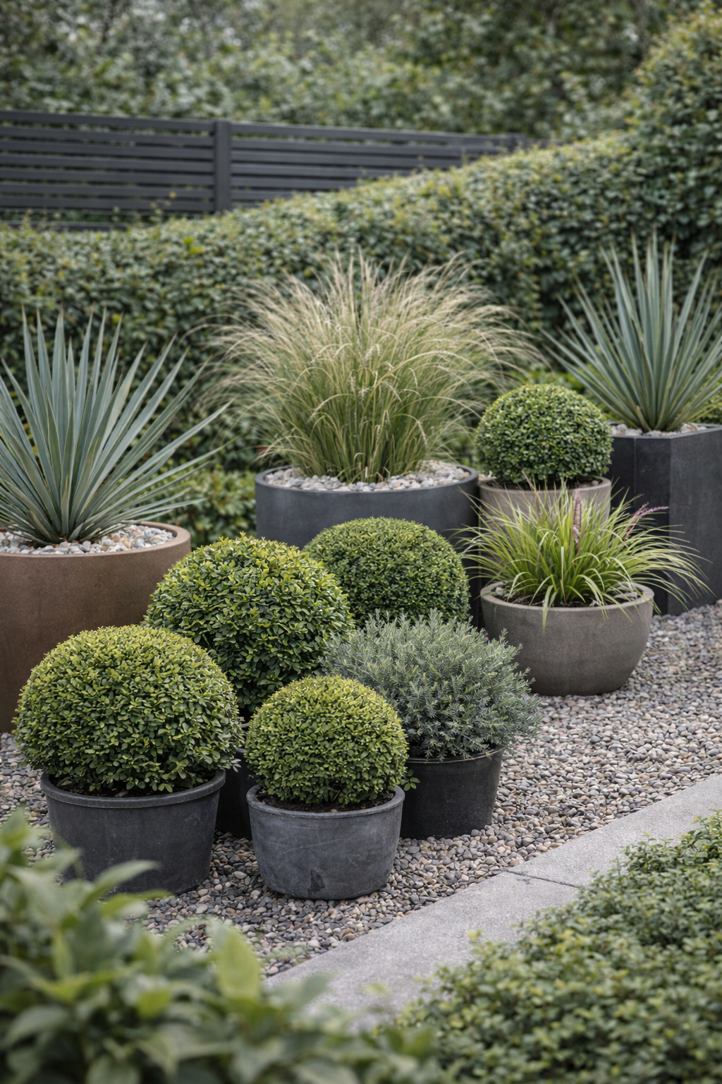 Moderner Garten / minimalistisch